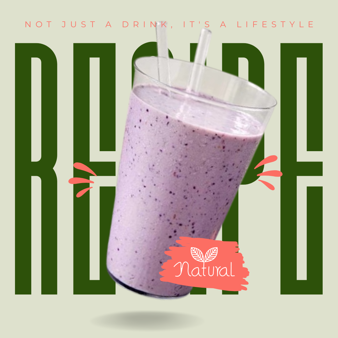 Blueberry & Vanilla Cream Smoothie Recipe